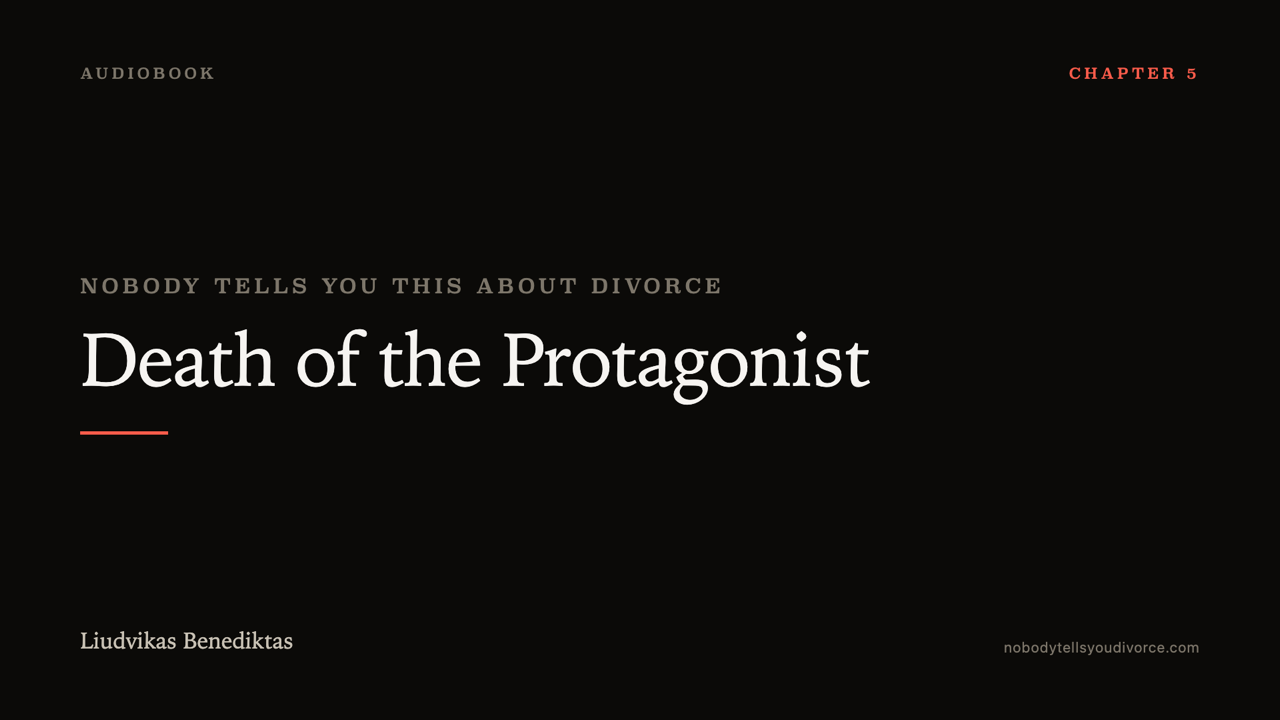 Death of the Protagonist — audiobook chapter card
