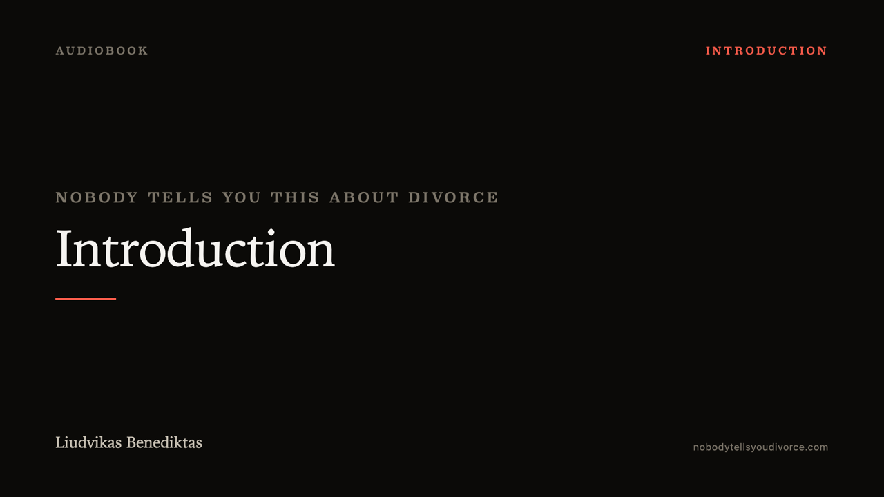Introduction — audiobook chapter card